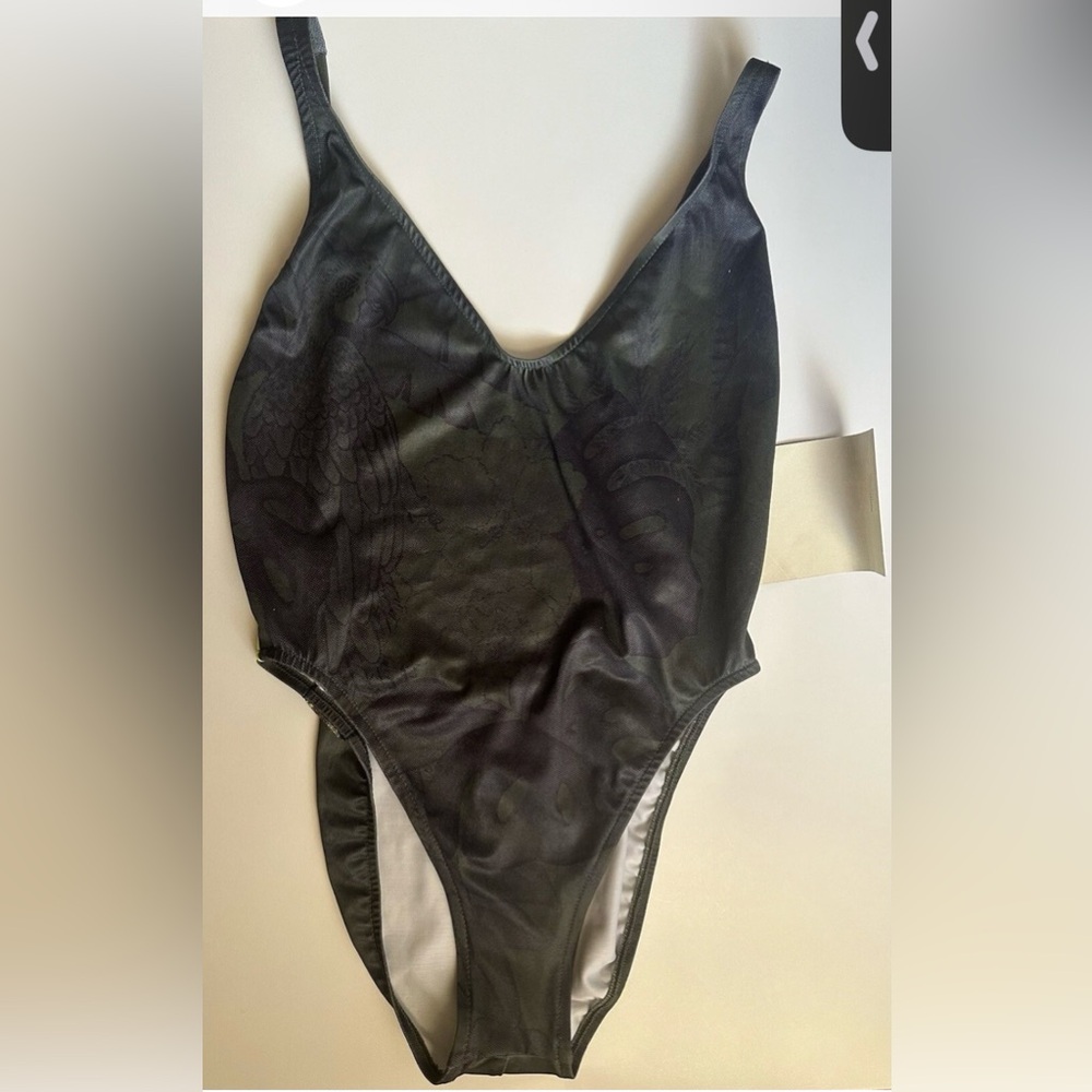 RARE Sexy VTG Dead Stock 90's BRAZILIAN SUNSET One PC Tropical Swimsuit SZ L NWT